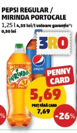 Penny Pepsi regular/ mirinda portocale Ofertă