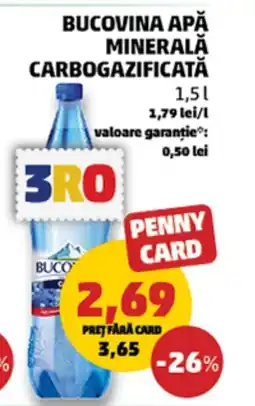 Penny Bucovina apă minerală carbogazificată Ofertă
