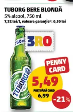 Penny Tuborg bere blondă Ofertă