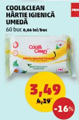 Penny Cool&clean hârtie igienică umedă Ofertă