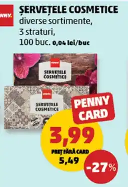 Penny Șervețele cosmetice Ofertă