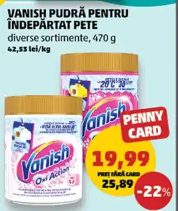 Penny Vanish pudră pentru îndepărtat pete Ofertă