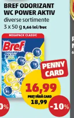 Penny Bref odorizant wc power aktiv Ofertă