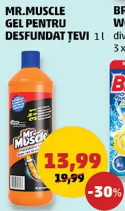 Penny Mr.muscle gel pentru desfundat țevi Ofertă