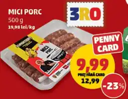 Penny Mici porc Ofertă