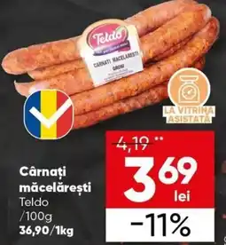 PROFI Cârnaţi măcelǎreşti Teldo Ofertă