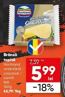 PROFI Brânză topită Hochland smântână / caşcaval / șuncă felii Ofertă