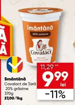 PROFI Smântână Covalact de Țară 20% grăsime Ofertă