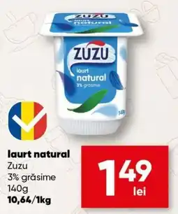 PROFI laurt natural Zuzu 3% grăsime Ofertă
