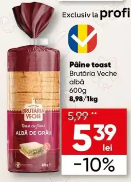 PROFI Pâine toast Brutăria Veche albă Ofertă