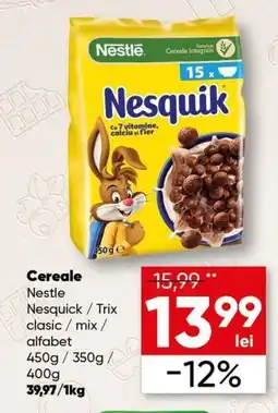 PROFI Cereale Nestle Nesquick/Trix clasic / mix/ Ofertă