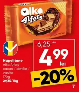 PROFI Napolitane Alka Alfers cacao / lămâie / vanilie Ofertă