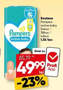PROFI Scutece Pampers active baby Ofertă