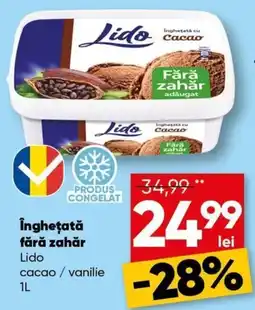 PROFI Îngheţată fără zahăr Lido cacao / vanilie Ofertă