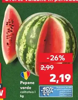 Kaufland Pepene verde Ofertă