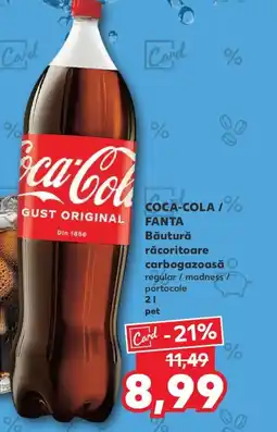 Kaufland COCA-COLA FANTA Băutură răcoritoare carbogazoasă Ofertă