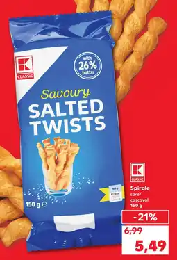 Kaufland Spirale sare/ caşcaval Ofertă