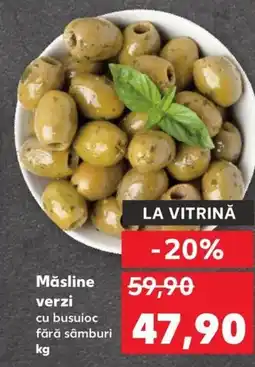Kaufland Măsline verzi cu busuioc fără sâmburi Ofertă