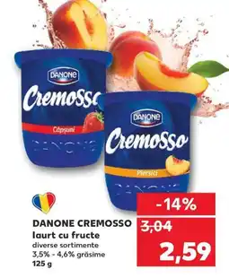 Kaufland DANONE CREMOSSO laurt cu fructe Ofertă