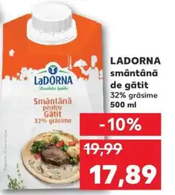 Kaufland LADORNA smântână de gătit Ofertă