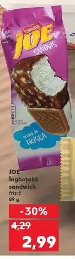 Kaufland JOE Îngheţată sandwich Ofertă