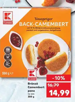 Kaufland Brânză Camembert pane cu sos Ofertă
