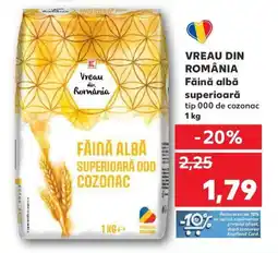 Kaufland VREAU DIN ROMÂNIA Făină albă superioară Ofertă
