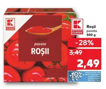 Kaufland Roşii pasate Ofertă