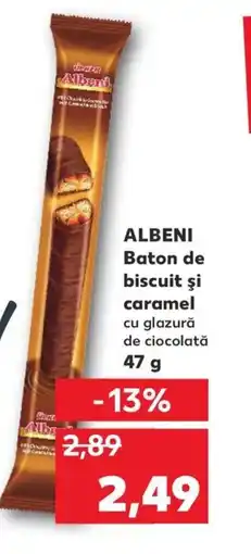 Kaufland ALBENI Baton de biscuit şi caramel Ofertă