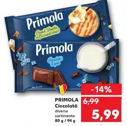 Kaufland PRIMOLA Ciocolată Ofertă
