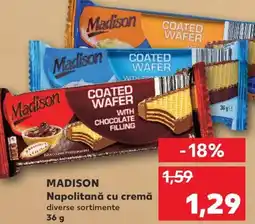 Kaufland MADISON Napolitană cu cremă Ofertă
