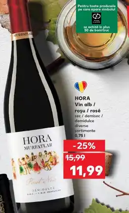 Kaufland HORA Vin alb/ roşu / rosé Ofertă