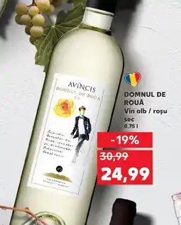 Kaufland DOMNUL DE ROUĂ Vin alb / roșu sec Ofertă