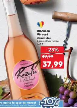 Kaufland ROZALIA Vin rosé demidulce Ofertă