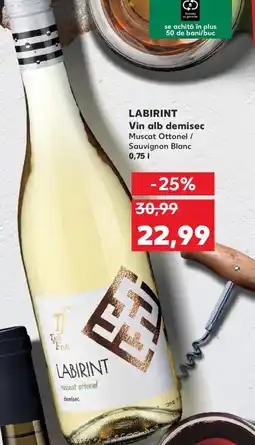 Kaufland LABIRINT Vin alb demisec Ofertă