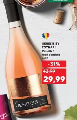 Kaufland GENESIS BY COTNARI Vin alb/ rosé demisec Ofertă