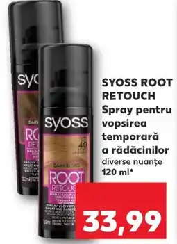 Kaufland SYOSS Root Retouch Spray pentru vopsirea temporară a rădăcinilor Ofertă