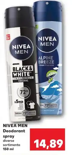 Kaufland NIVEA Men Deodorant spray Ofertă