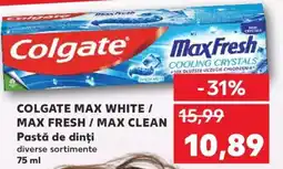 Kaufland COLGATE Max white / Max fresh / Max clean Pastă de dinți Ofertă