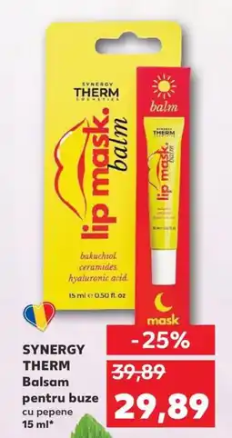 Kaufland SYNERGY THERM Balsam pentru buze Ofertă