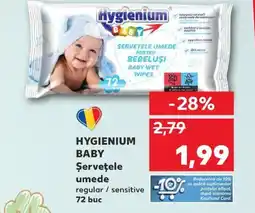 Kaufland Hygienium Baby Şerveţele umede Ofertă