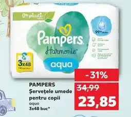 Kaufland PAMPERS Şerveţele umede pentru copii Ofertă