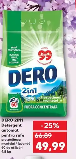 Kaufland DERO 2În1 Detergent Automat pentru rufe Ofertă