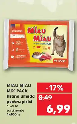Kaufland MIAU MIAU Mix Pack Hrană umedă pentru pisici Ofertă