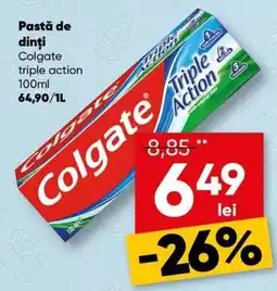 PROFI Pastă de dinţi Colgate triple action Ofertă