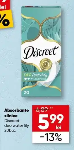 PROFI Absorbante zilnice Discreet deo water lily Ofertă