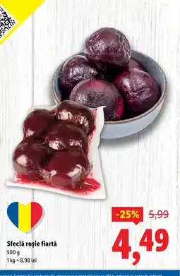 Lidl Sfeclă roşie fiartă Ofertă
