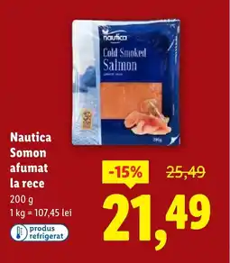Lidl Nautica Somon afumat la rece Ofertă