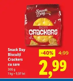 Lidl Snack Day Biscuiţi Crackers cu sare Ofertă