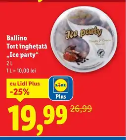 Lidl Ballino Tort îngheţată „Ice party Ofertă